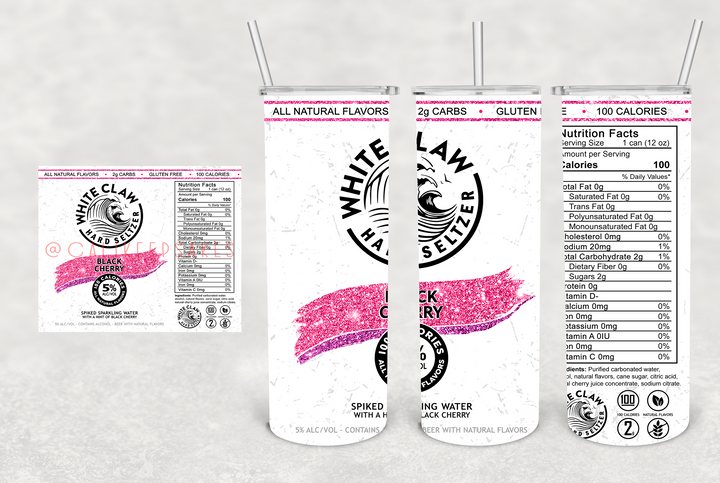 Black Cherry white claw digital design