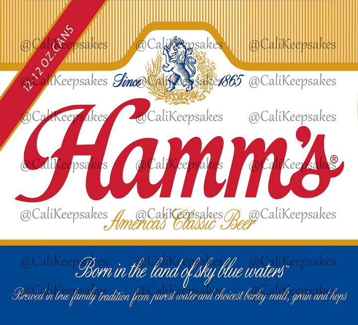 Hamms Beer PNG for Sublimation/Waterslide - 300DPI - CaliKeepsakes