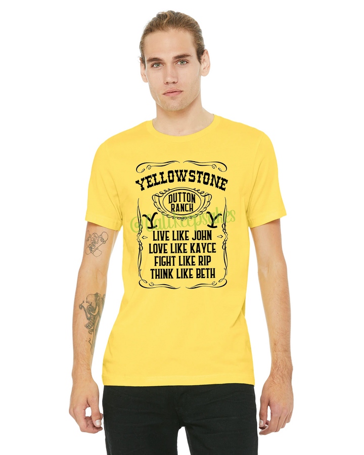 yellow T-shirt