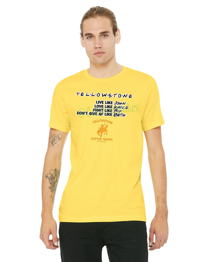 yellow T-shirt