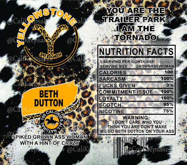 Beth Dutton digital design