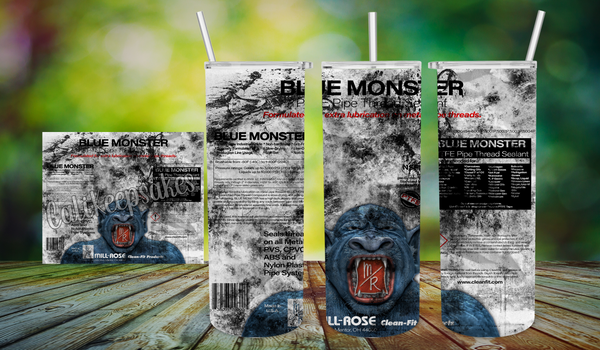 blue monster tumbler