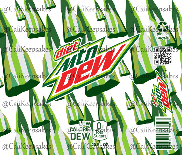 Diet Mountain Dew digital design