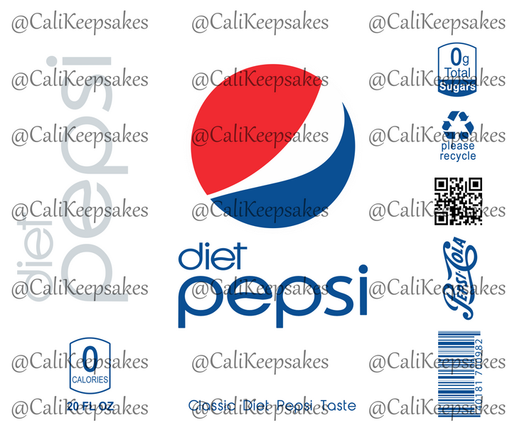 Diet Pepsi digital design