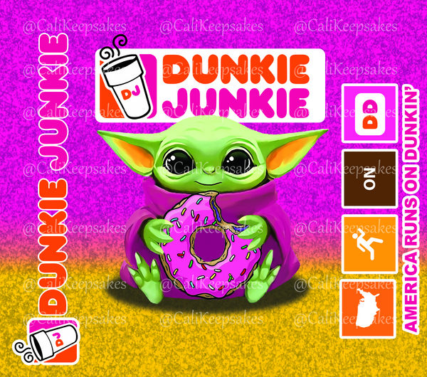 Dunkin Yoda digital design