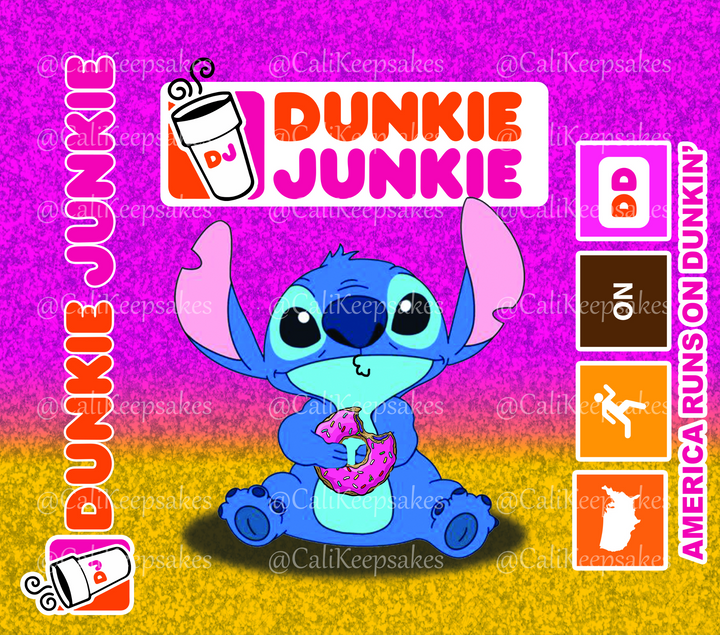 Dunkin Stitch digital design