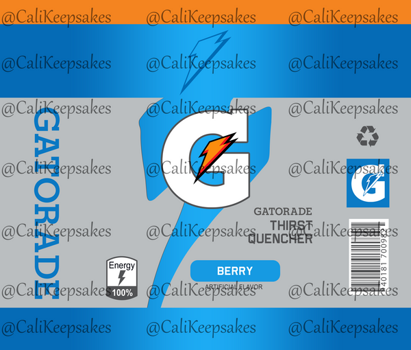 Gatorade Berry PNG - Sublimation/Waterslide 300DPI - CaliKeepsakes