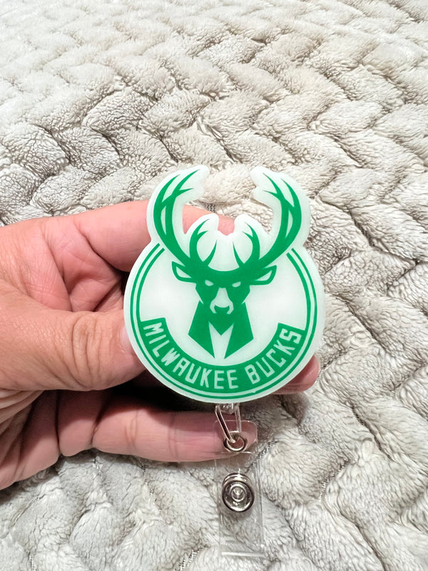 Milwaukee Bucks badge holder