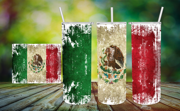 Mexican flag tumbler