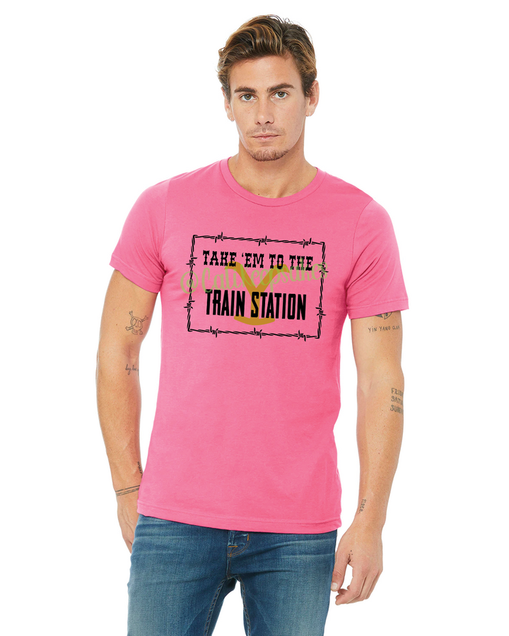 pink T-shirt