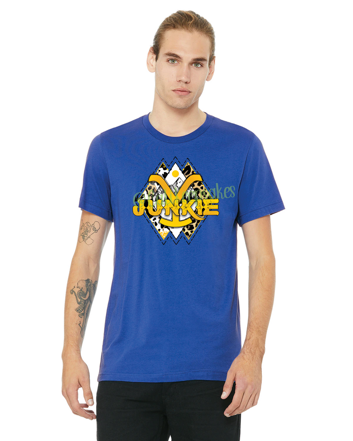 royal blue T-shirt