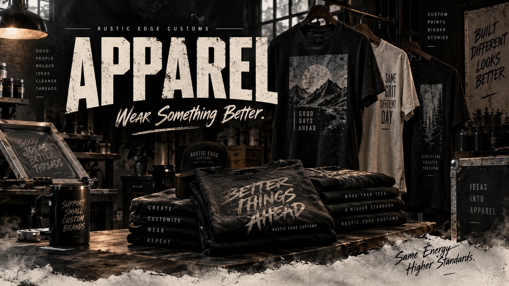 Rustic Edge Customs apparel collection